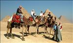 Classic Tourist Photo: Giza Pyramids